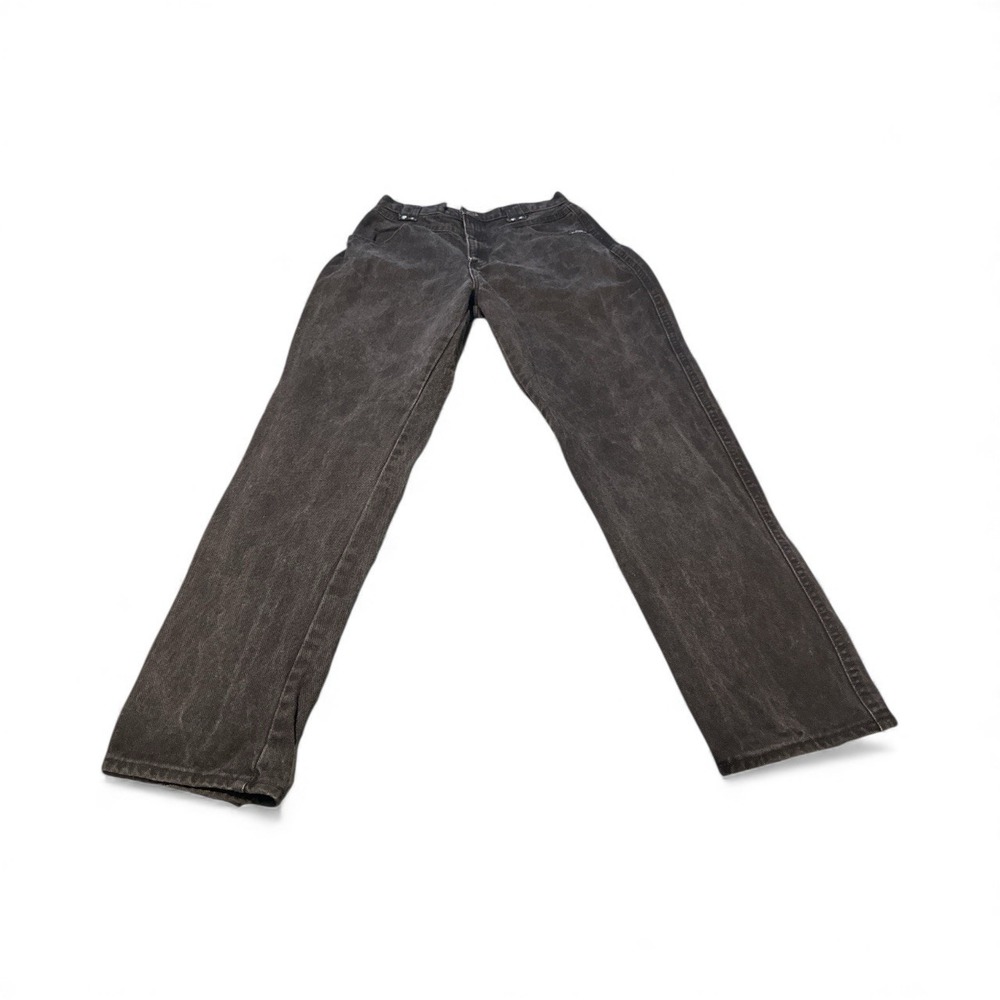 Vintage Ozark‎ Mountain Jeans Womens 26"/32" High Rise Tapered Washed Black Y2K